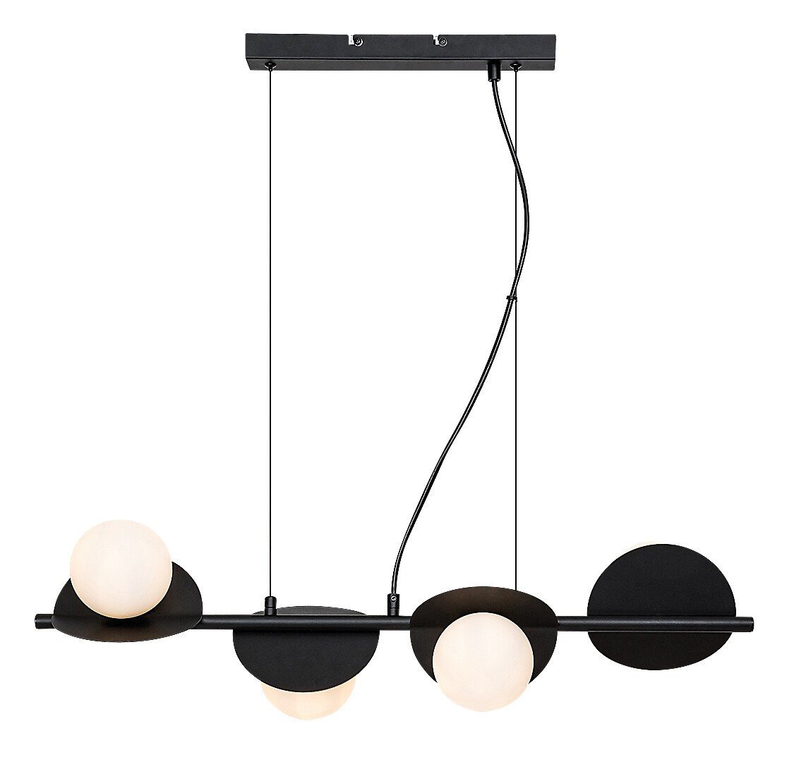 Lampa wisząca czarno-biała JULES 4xG9x5W wym: 120x72x10,5 cm Rabalux