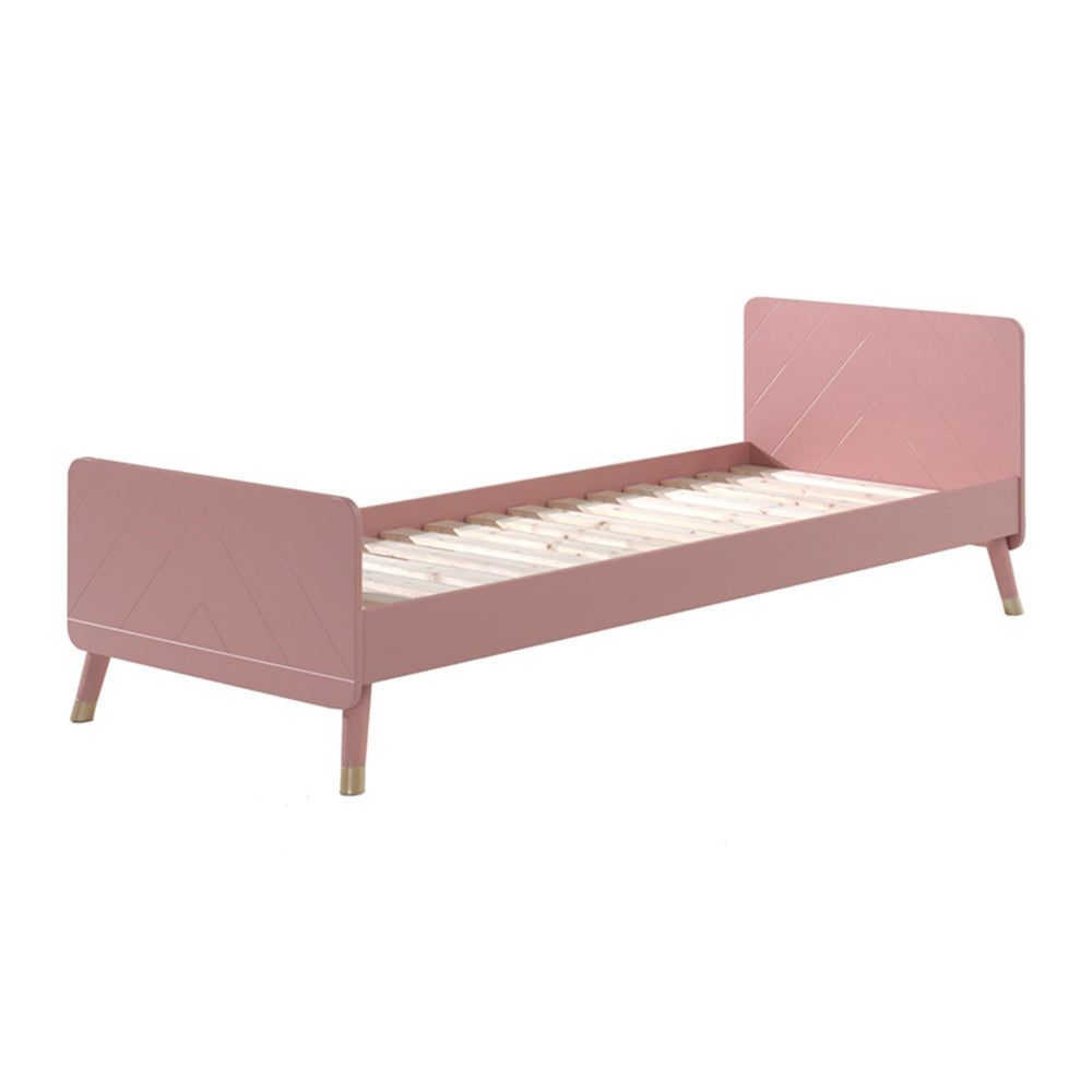 Vipack Billy Eenpersoonsbed 90 x 200 cm - Terra Roze