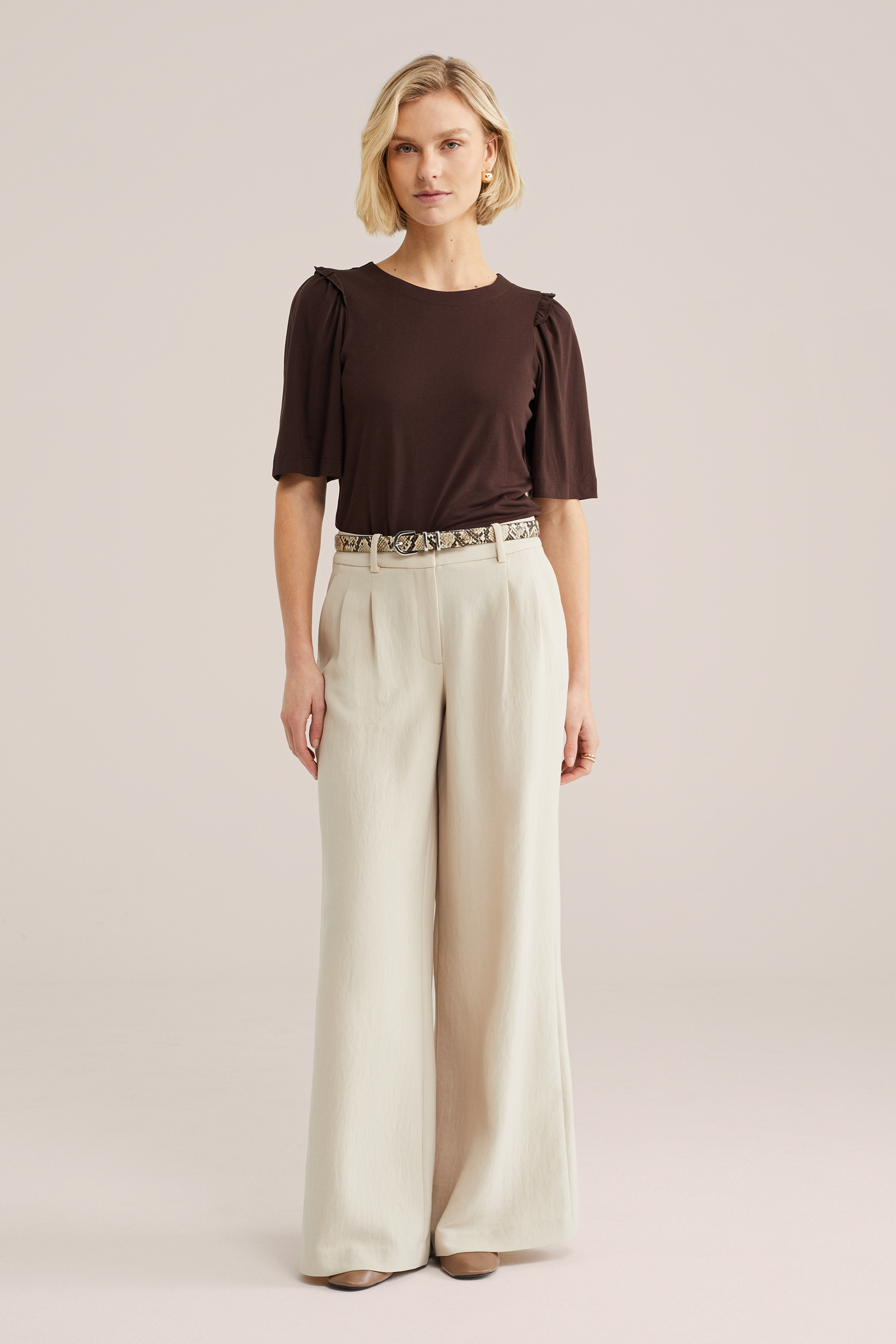 Dames T-shirt met ruches