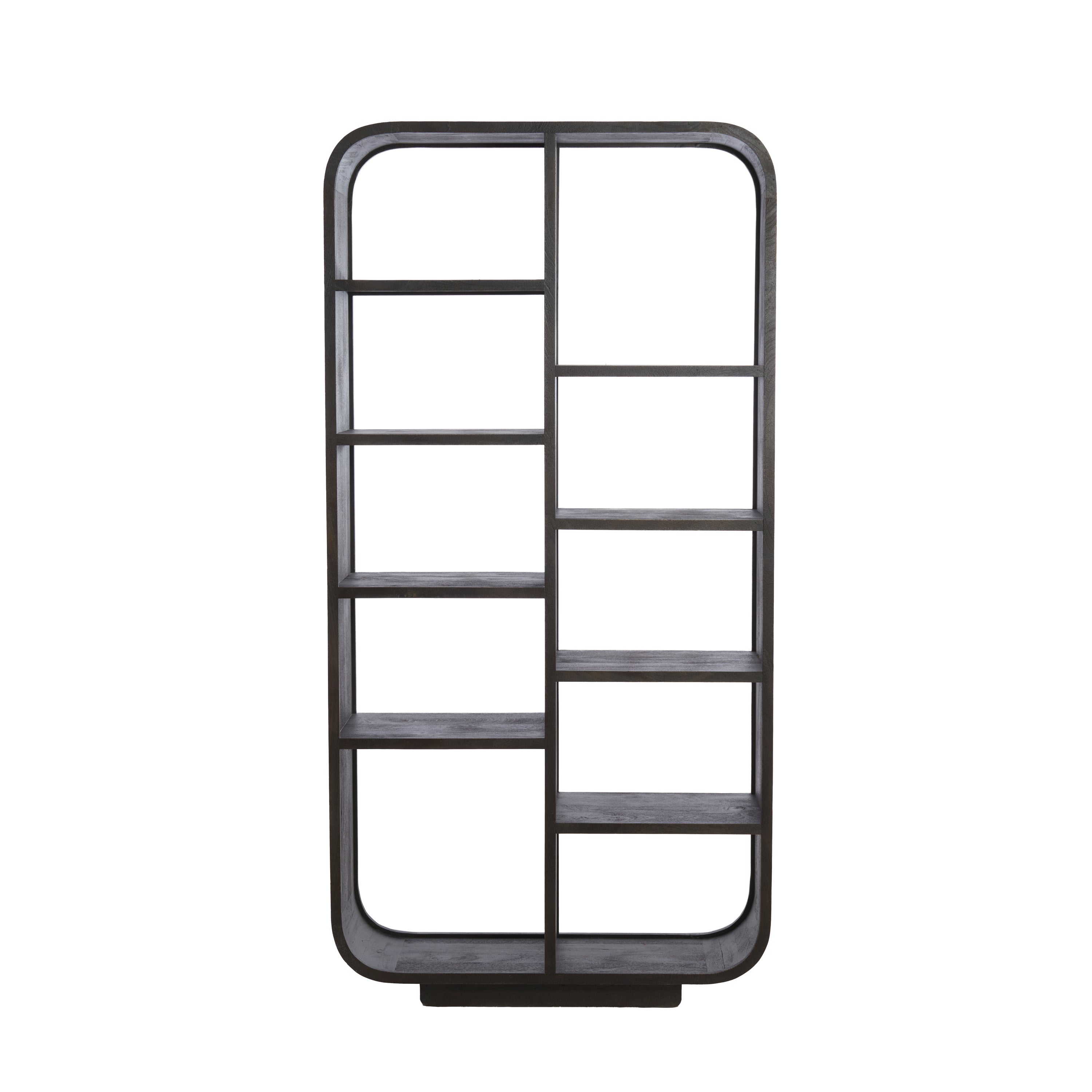 Light&living Kast open 100x35x200 cm DANE hout mat donker roodbruin