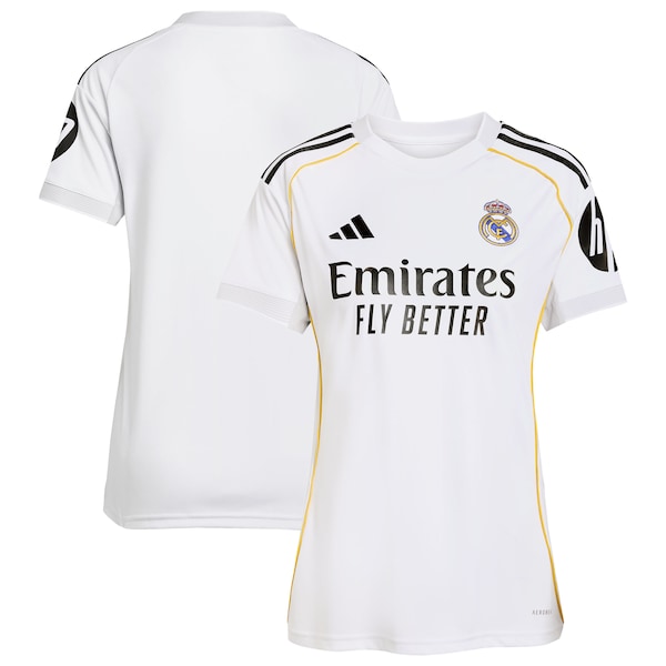 Los Merengues adidas Women's 2025/26 Home Replica Jersey - White/Blue