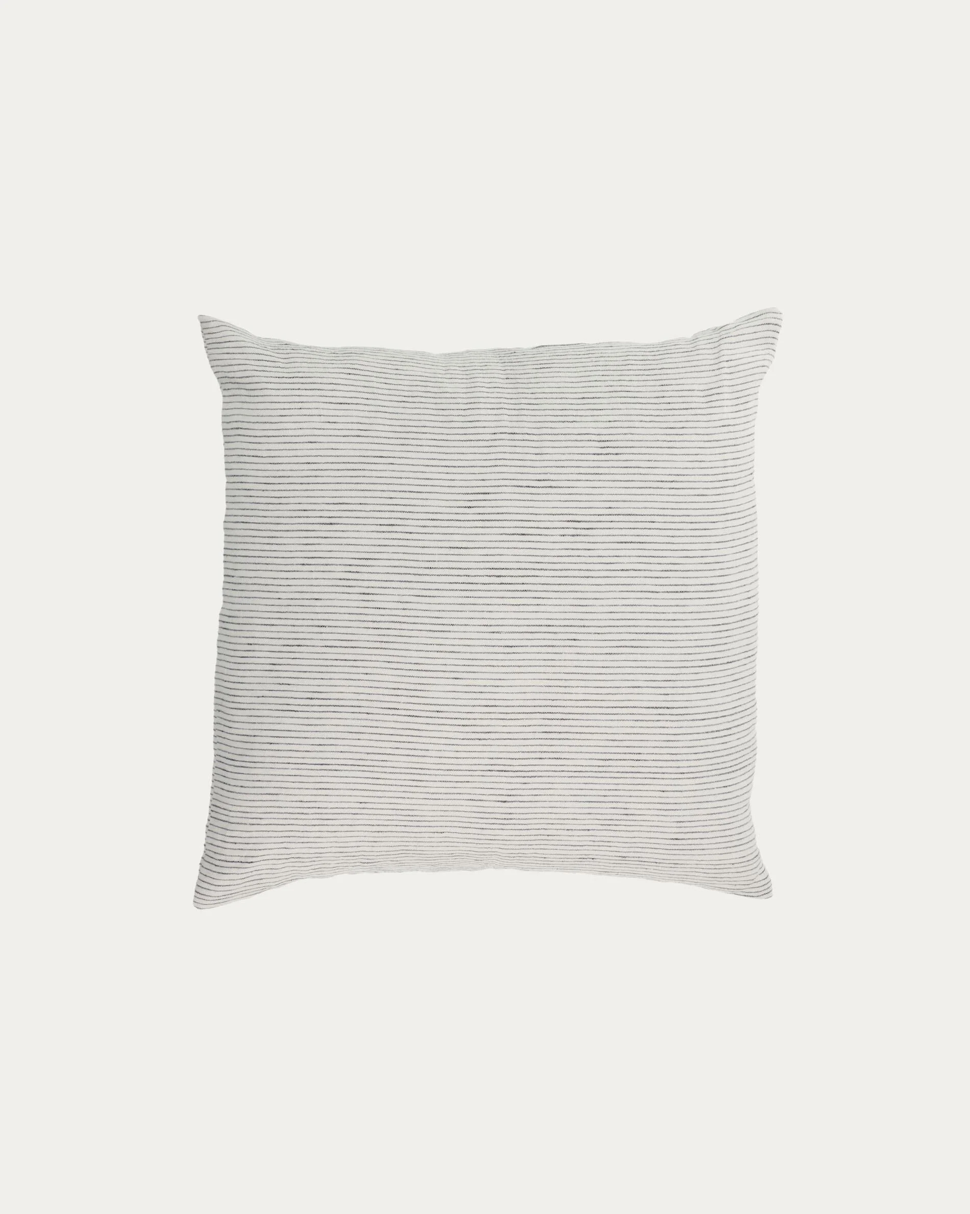 Marena 100% linen cushion cover with black stripes 45 x 45 cm