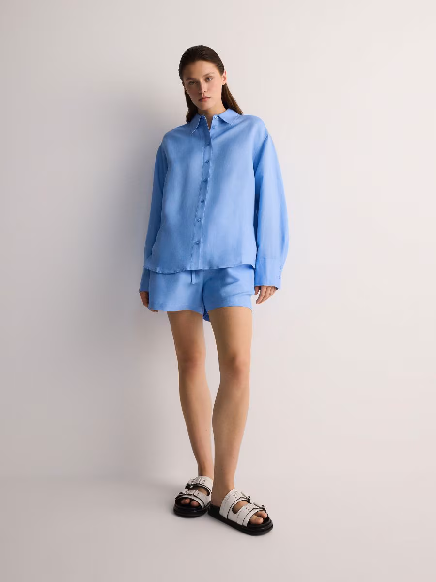 Linen Blend Shorts