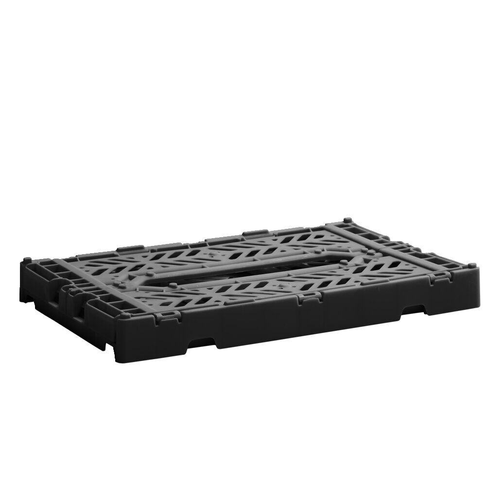 Casier pliable en plastique noir 27x17xH11cm