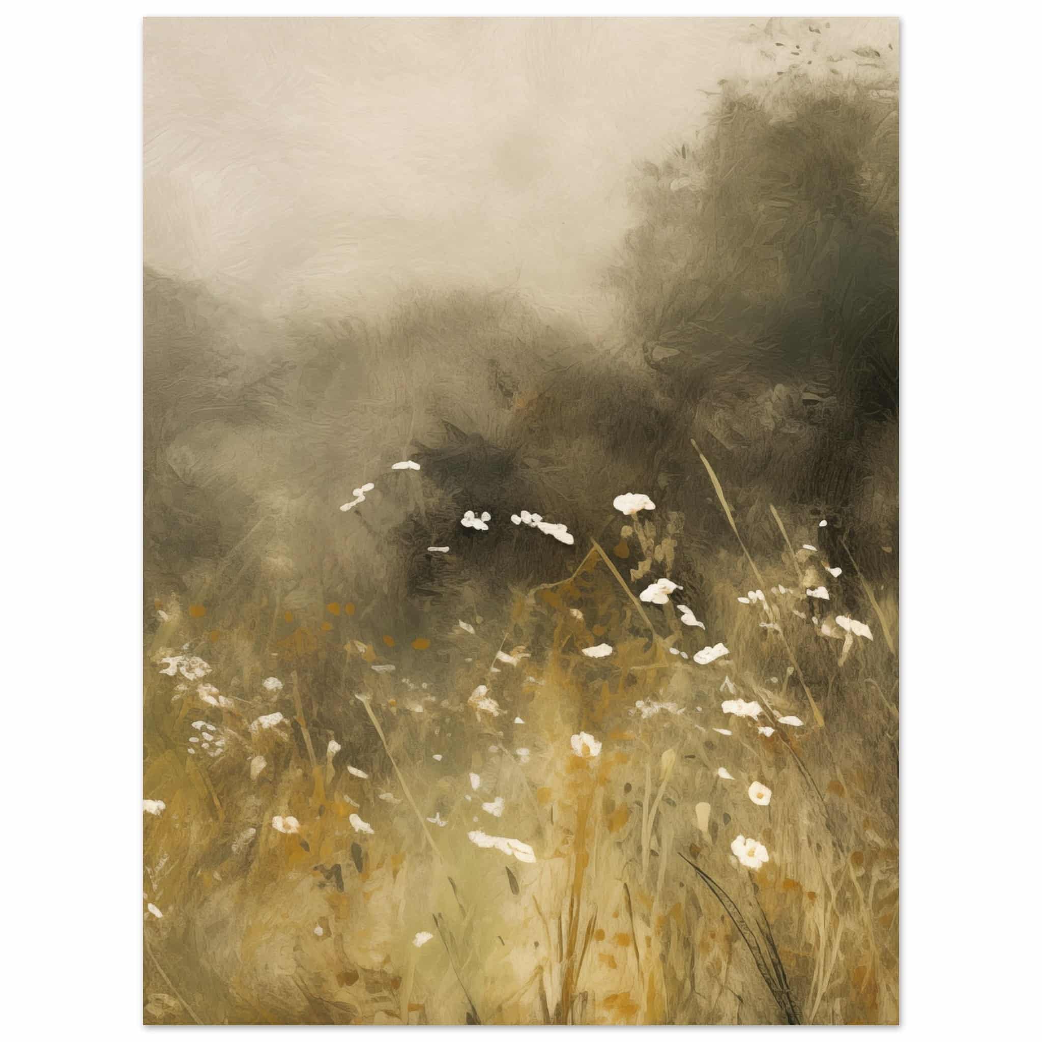 Artfulprints Poster Abstract - Floral essence  - 30x40 cm - Groen