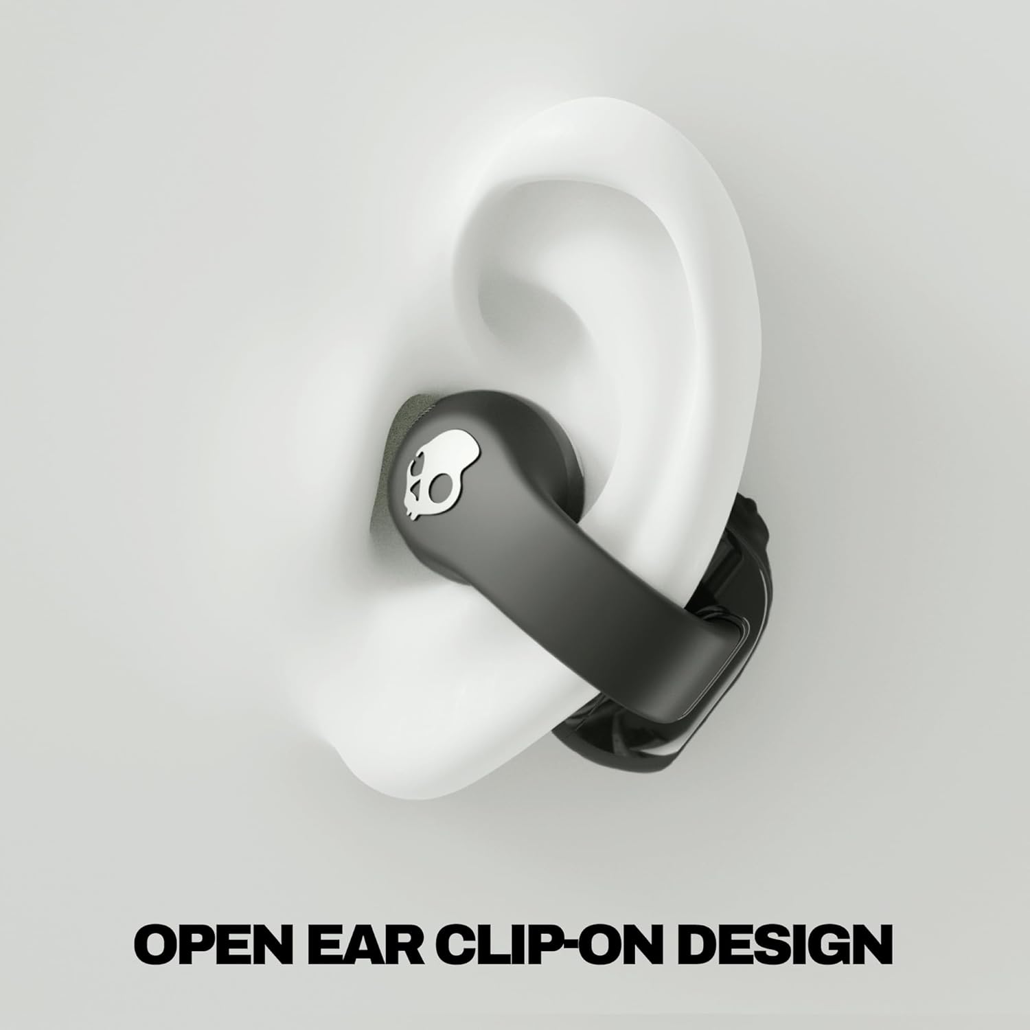 Skullcandy Push 720 Open Wireless Open Ear Bluetooth Earbuds  Headphones  Waterproof  Clip-On Lightweight Design  30 Hours Battery  Wireless Charging Pouch  Microphone for iPhone Android - True Black