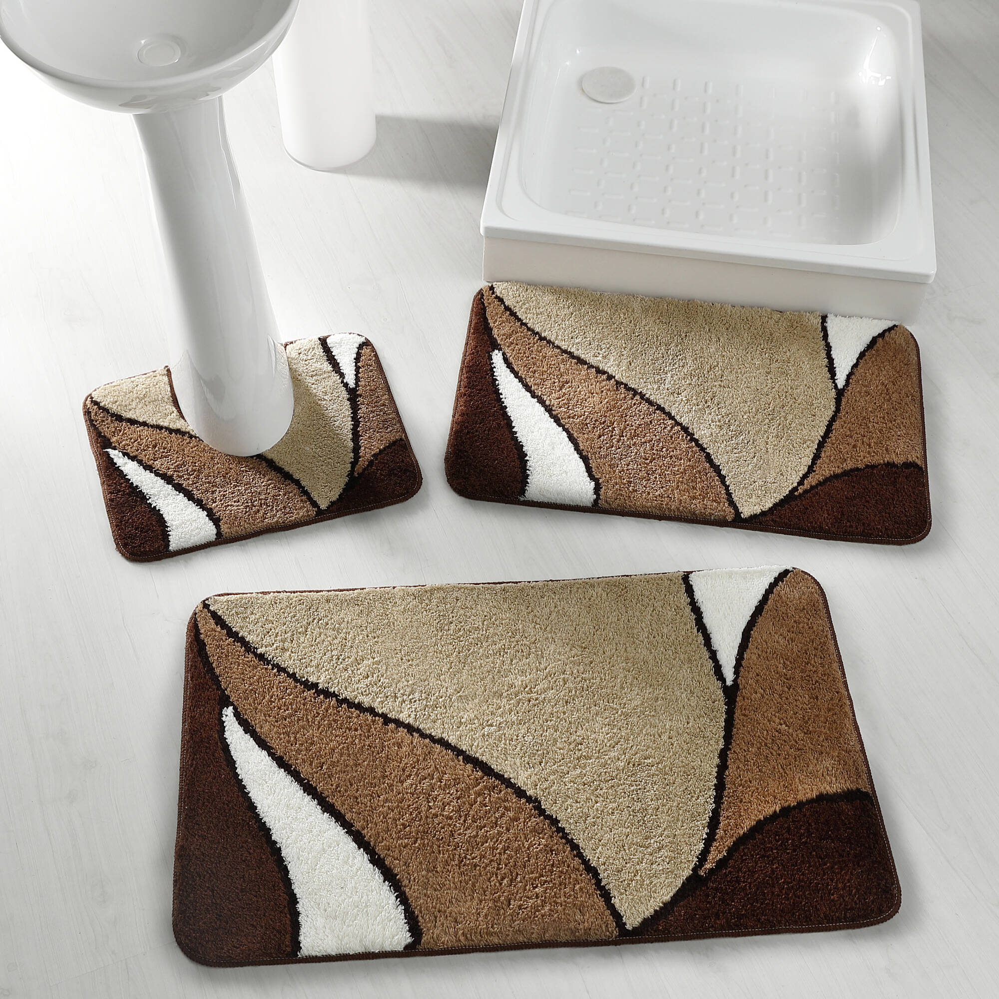 Tapis de bain motif végétal