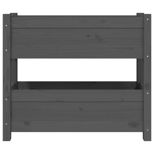 NNEVL Planter Grey 77x25x66 cm Solid Wood Pine