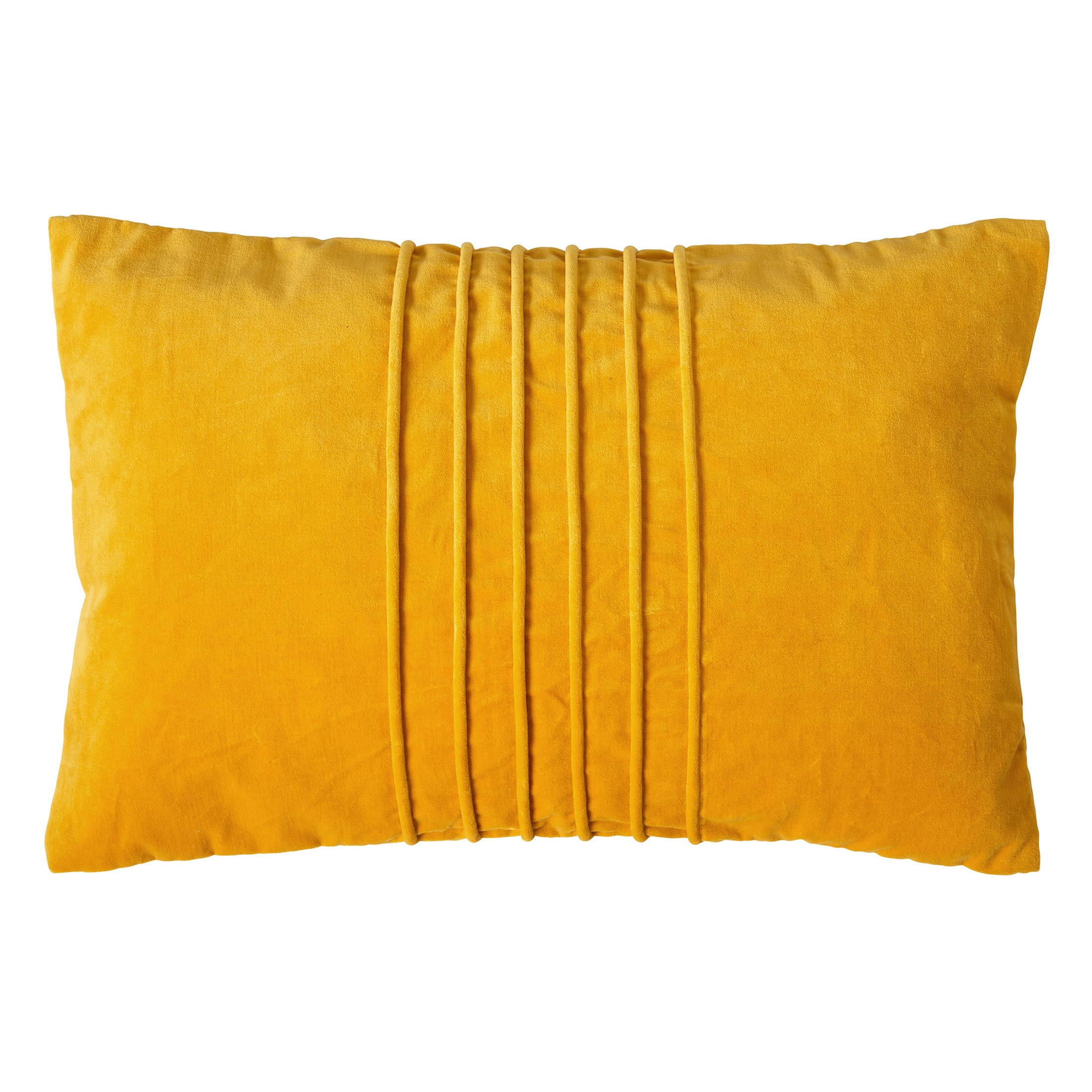 - Housse de coussin jaune en velours-40x60 cm uni