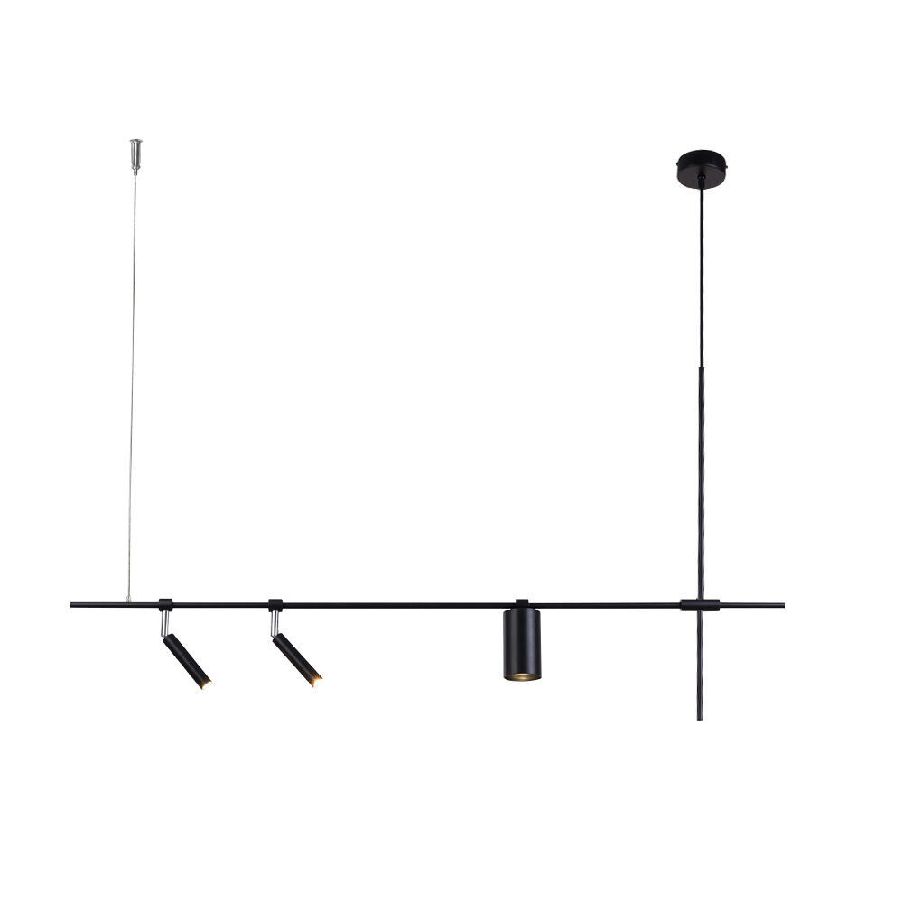 Lampa wisząca czarna NAMASU 3xG9x15W wym: 95x120x6 cm Shilo