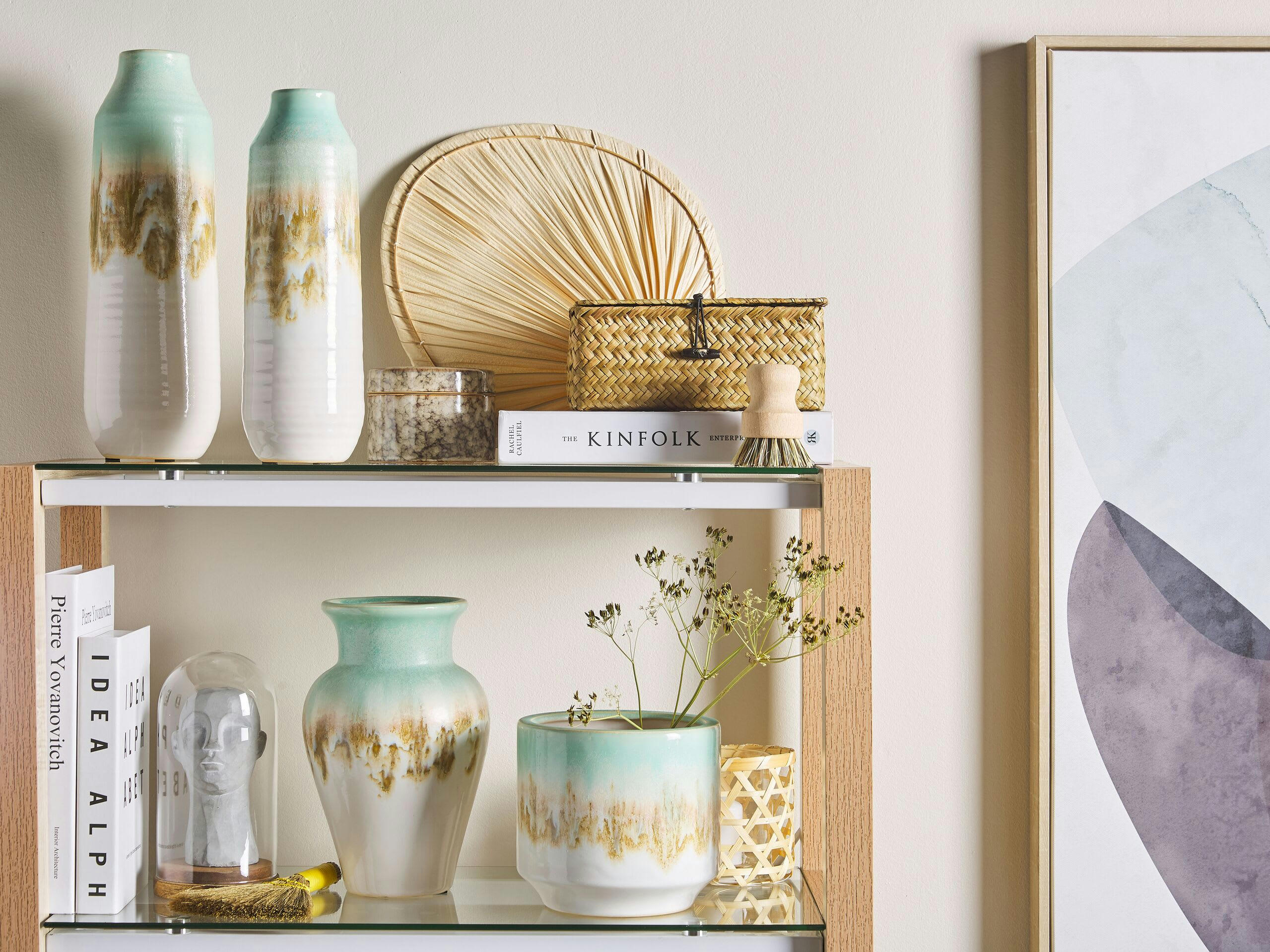 BYBLOS - Vase à fleurs multicolore 30 cm