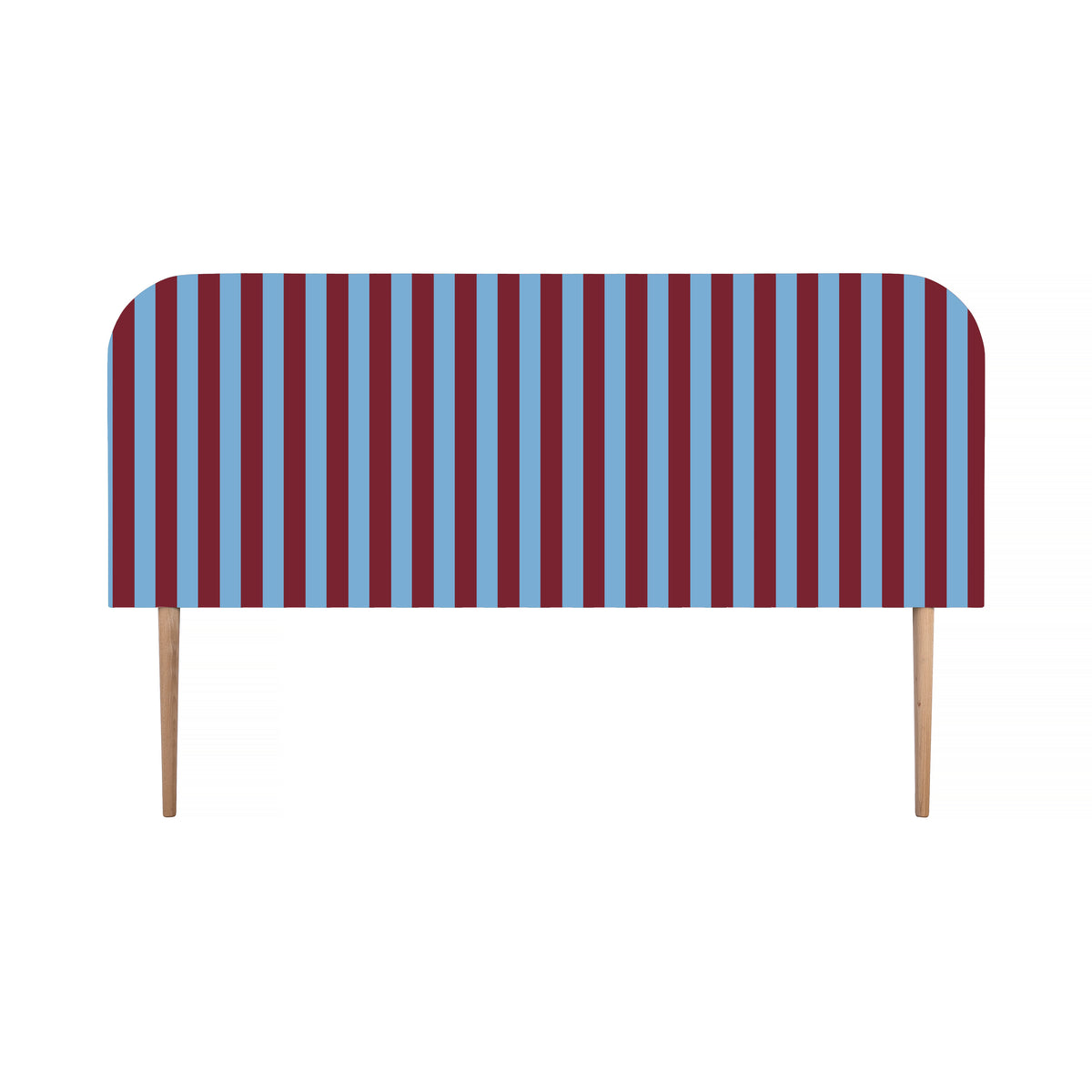 Gestoffeerd fluwelen hoofdbord met strepen 160x97cm