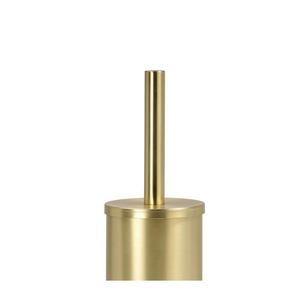 - Brosse WC en métal doré H40,5cm