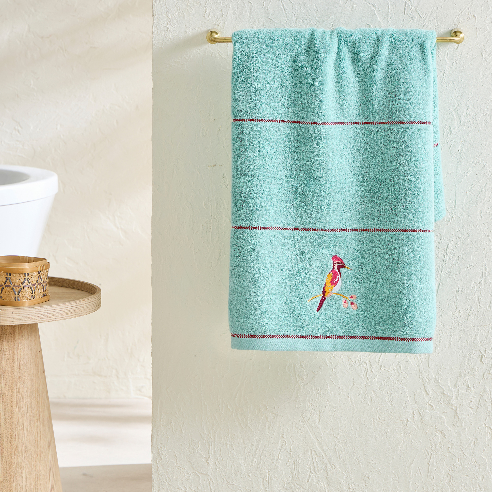 Drap de bain brodéEn chantant