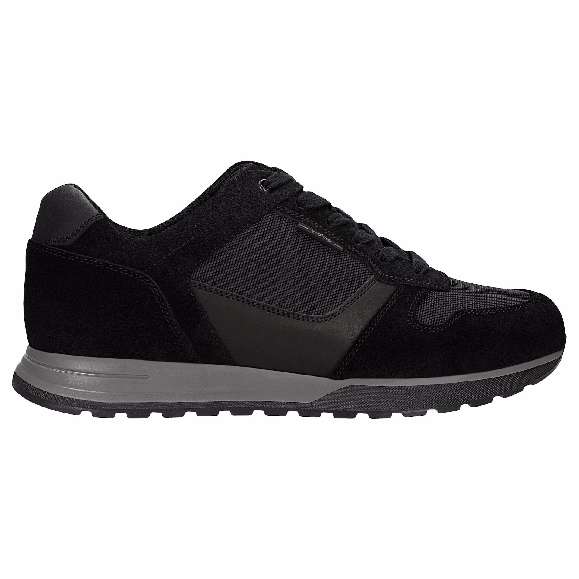 Czarne męskie sneakersy z łączonych materiałów