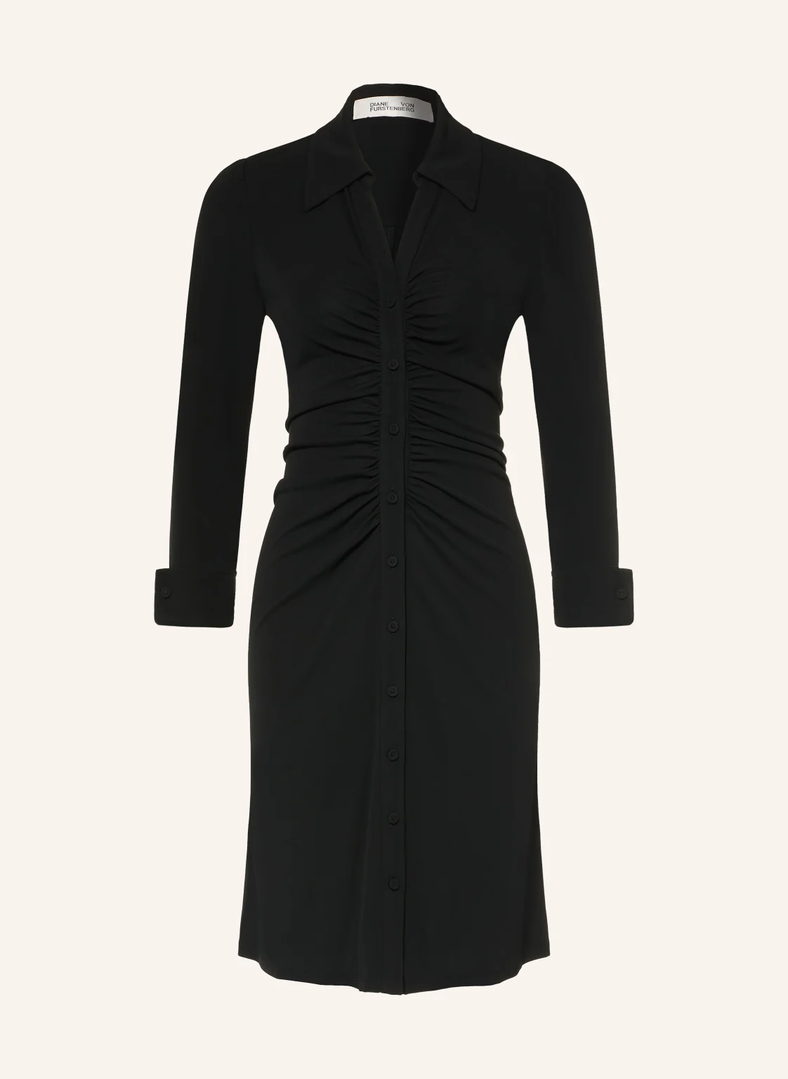 DIANE VON FURSTENBERG Hemdblusenkleid SHESKA aus Jersey mit 3/4-Arm
