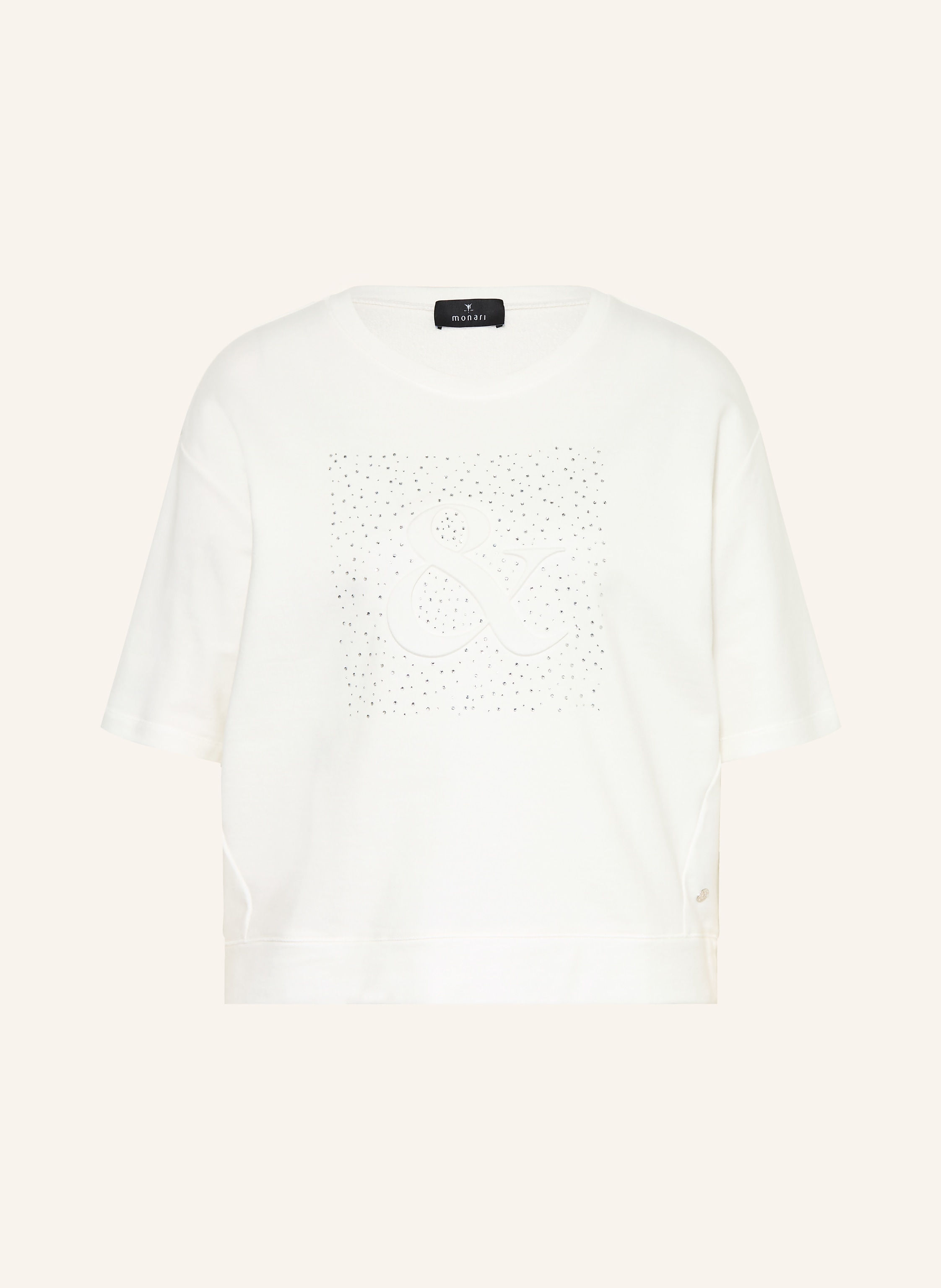 monari Sweatshirt mit Schmucksteinen