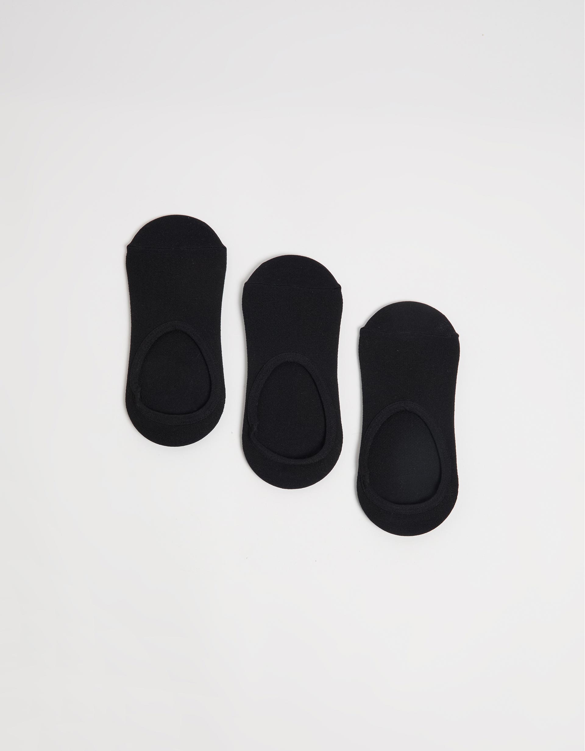 Pack 3 Pares de Meias Invisíveis, Mulher, Preto