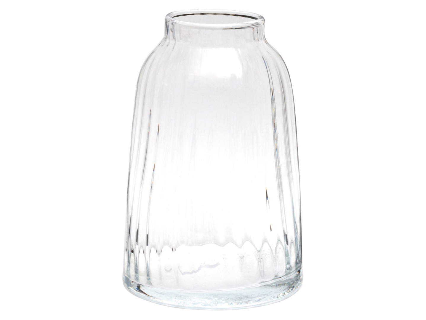 Wazon szklany Optyk 19,5 cm transparentny