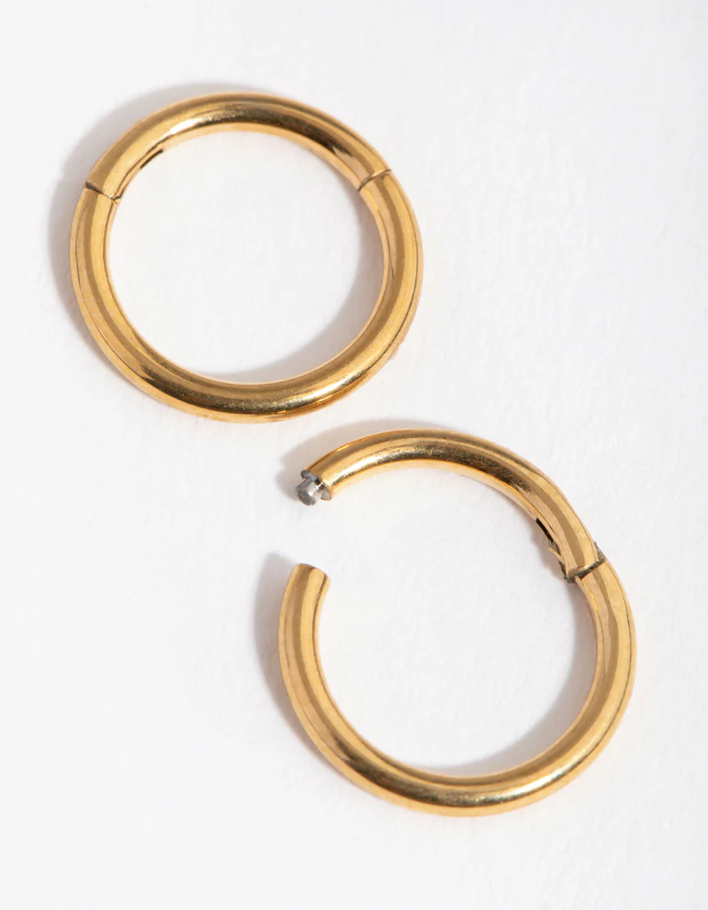 Fine Gold Plated Surgical Steel Sleeper Earrings 8MM