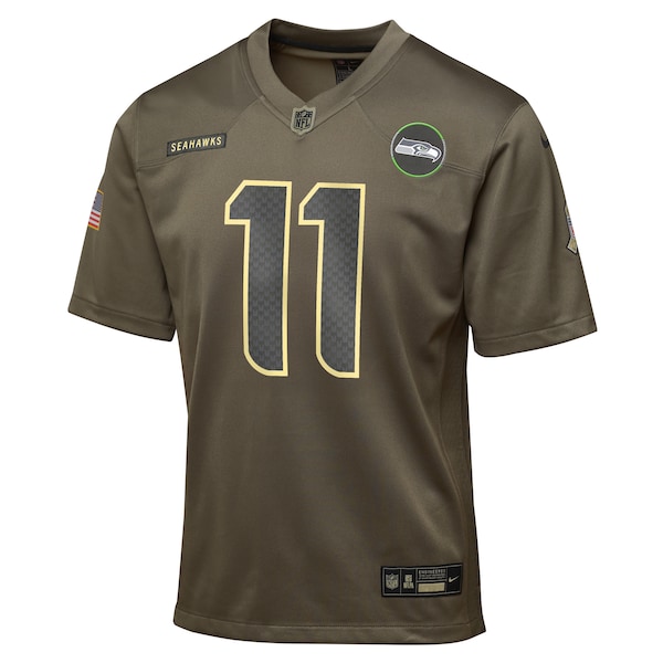 Jaxon Smith-Njigba Seattle Seahawks Nike Youth 2025 Salute to Service Game Jersey - Olive