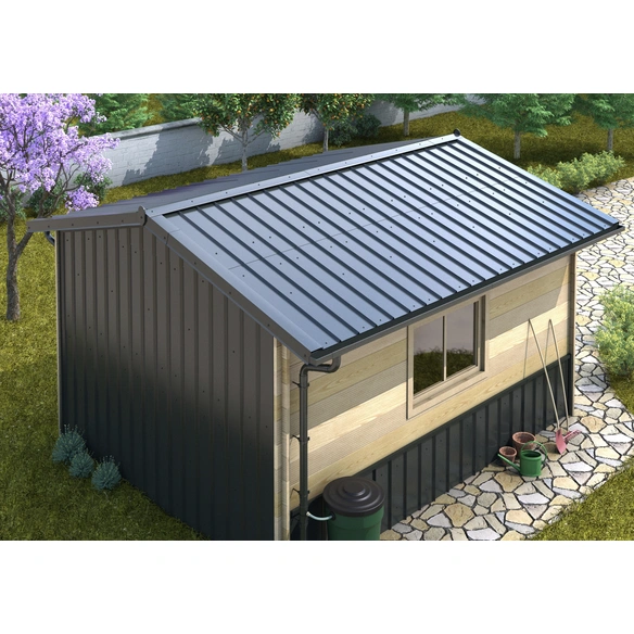 Dach- und Fassadenblech, BxL: 580 x 1180 mm, Aluminium, natur