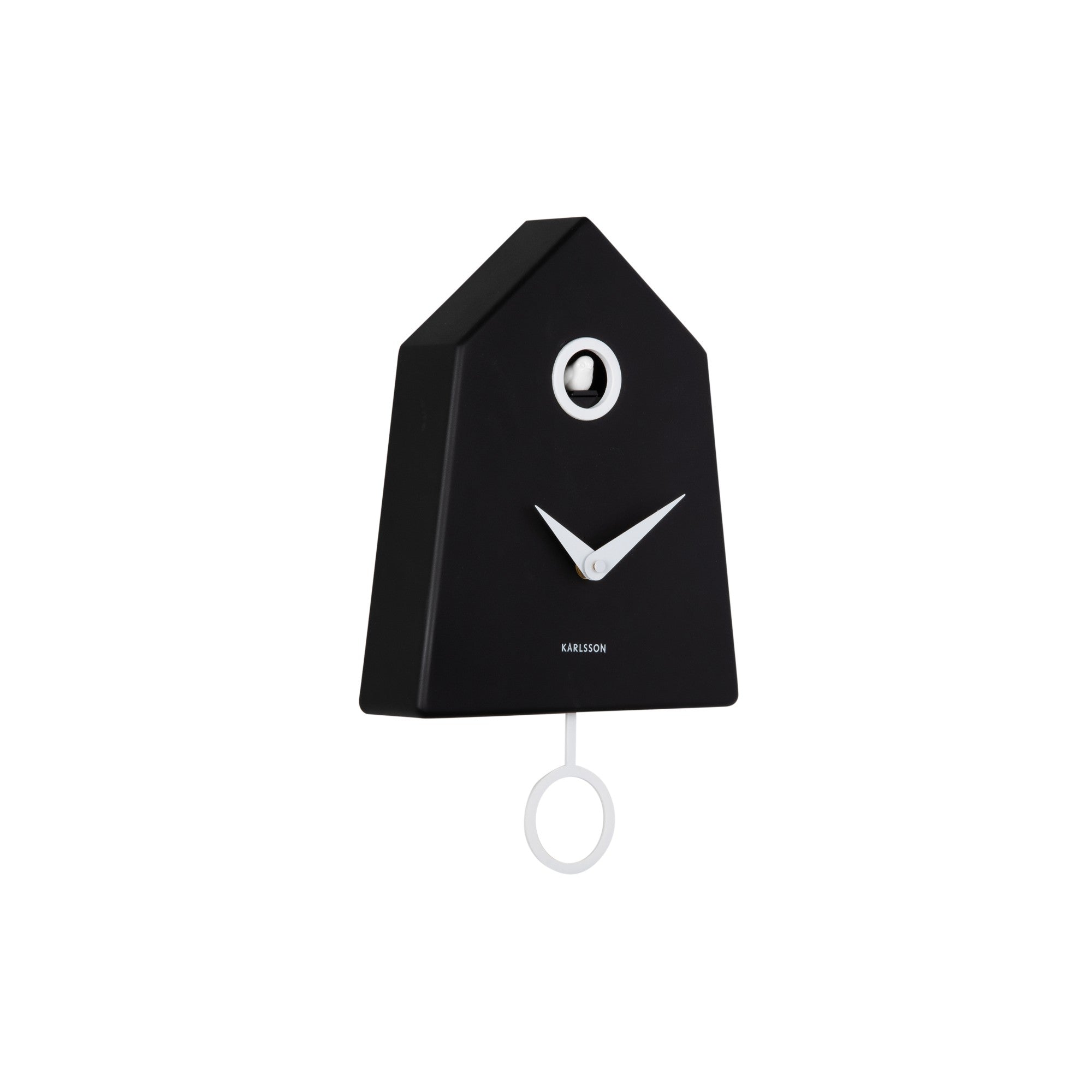 Karlsson wandklok Grafico Cuckoo - zwart - 7.4x21.5x35.5cm