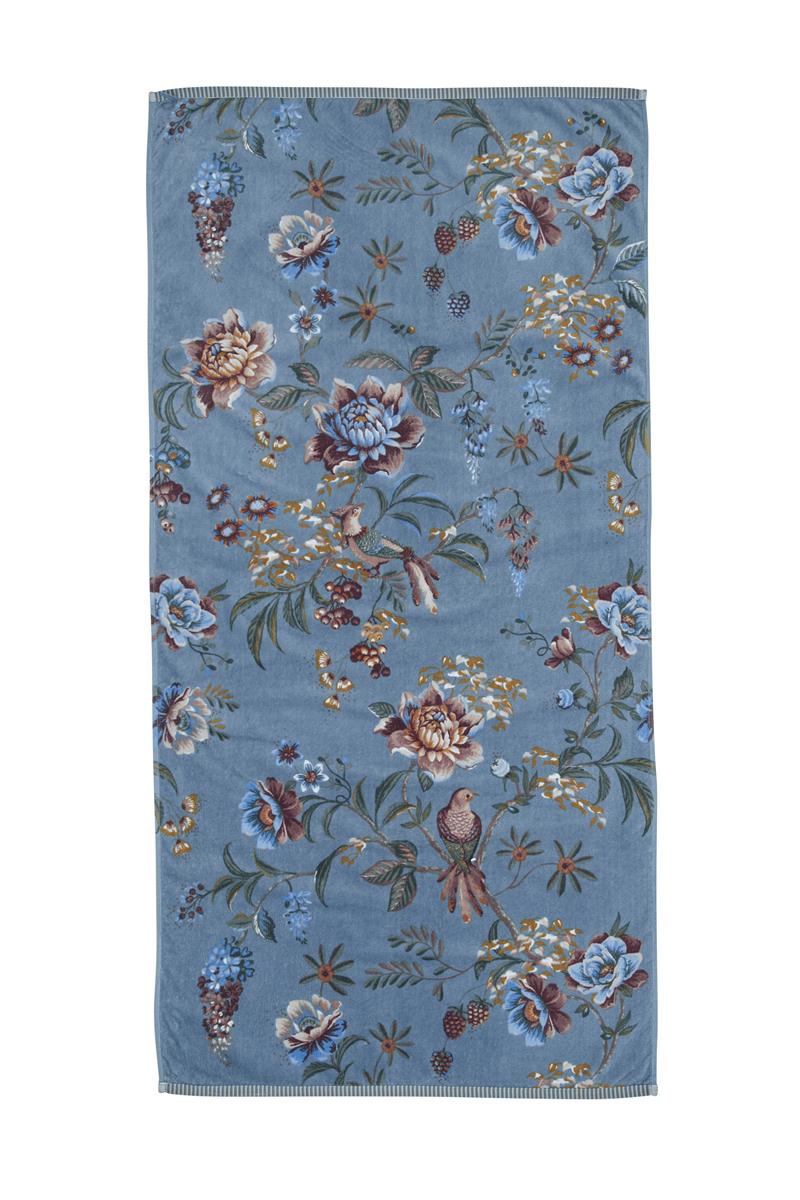 Pip Studio badlaken Secret Garden - 70x140 cm - blauw