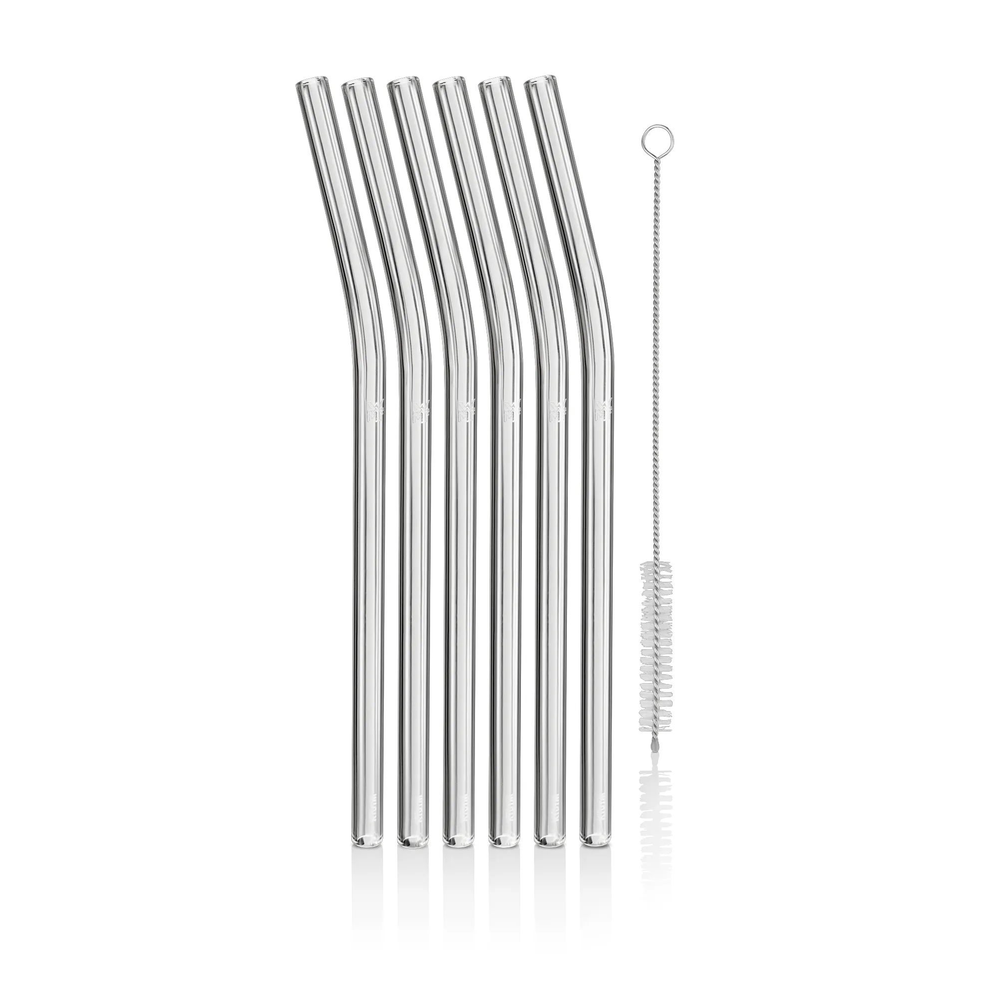 BARIC Glass straws 6 pcs. 220 mm with brush