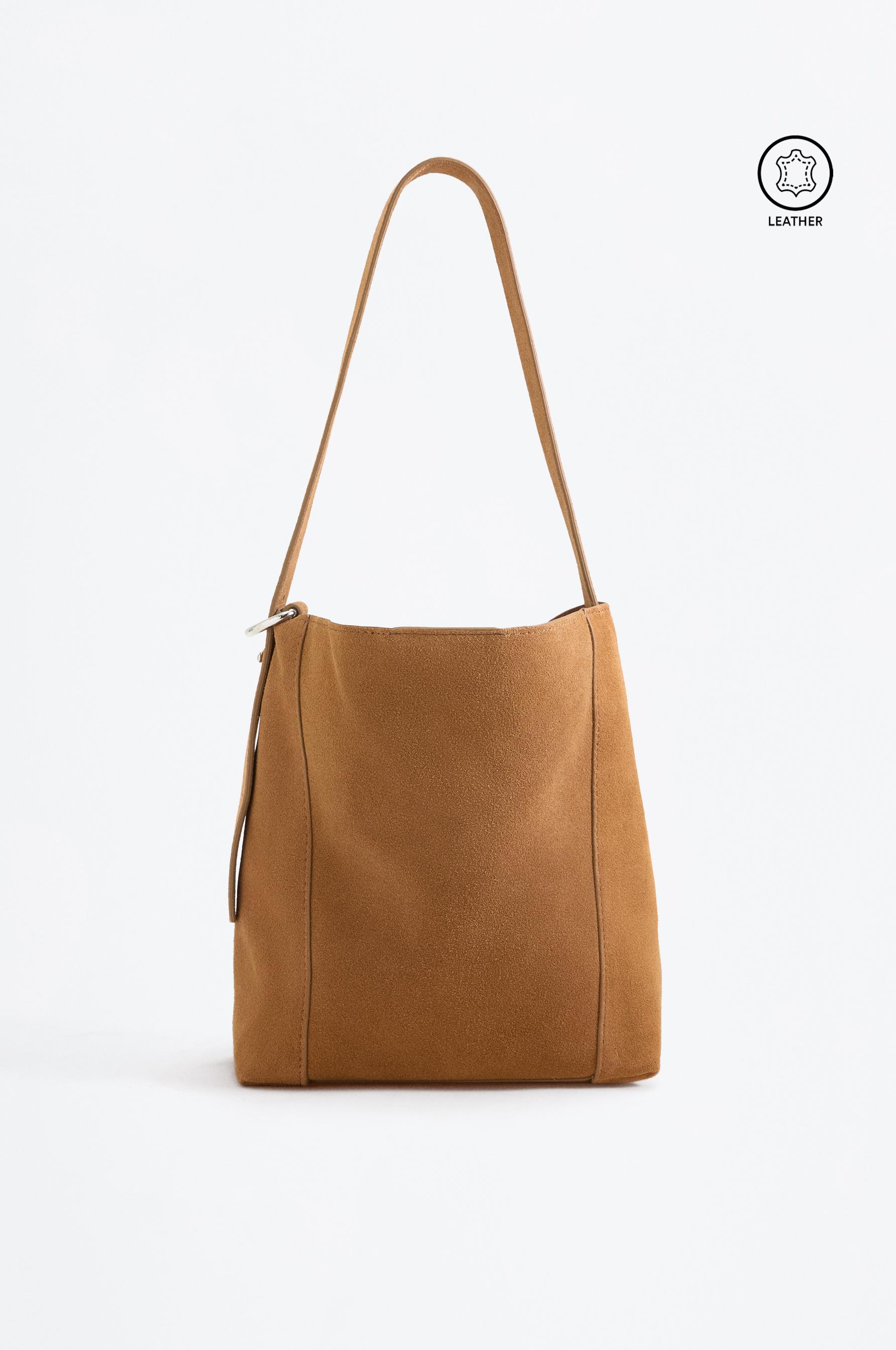 Bolso bucket piel