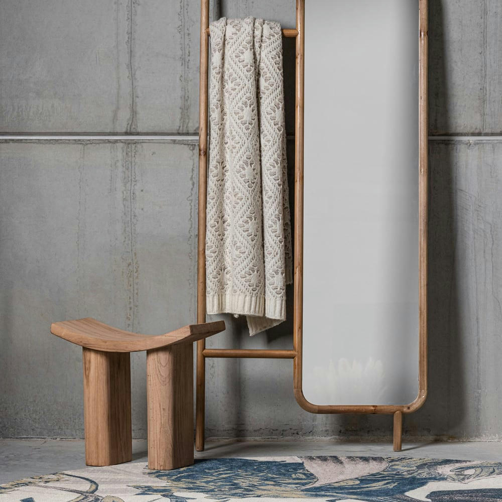 JAPAN - Tabouret en bois design H45cm bois clair