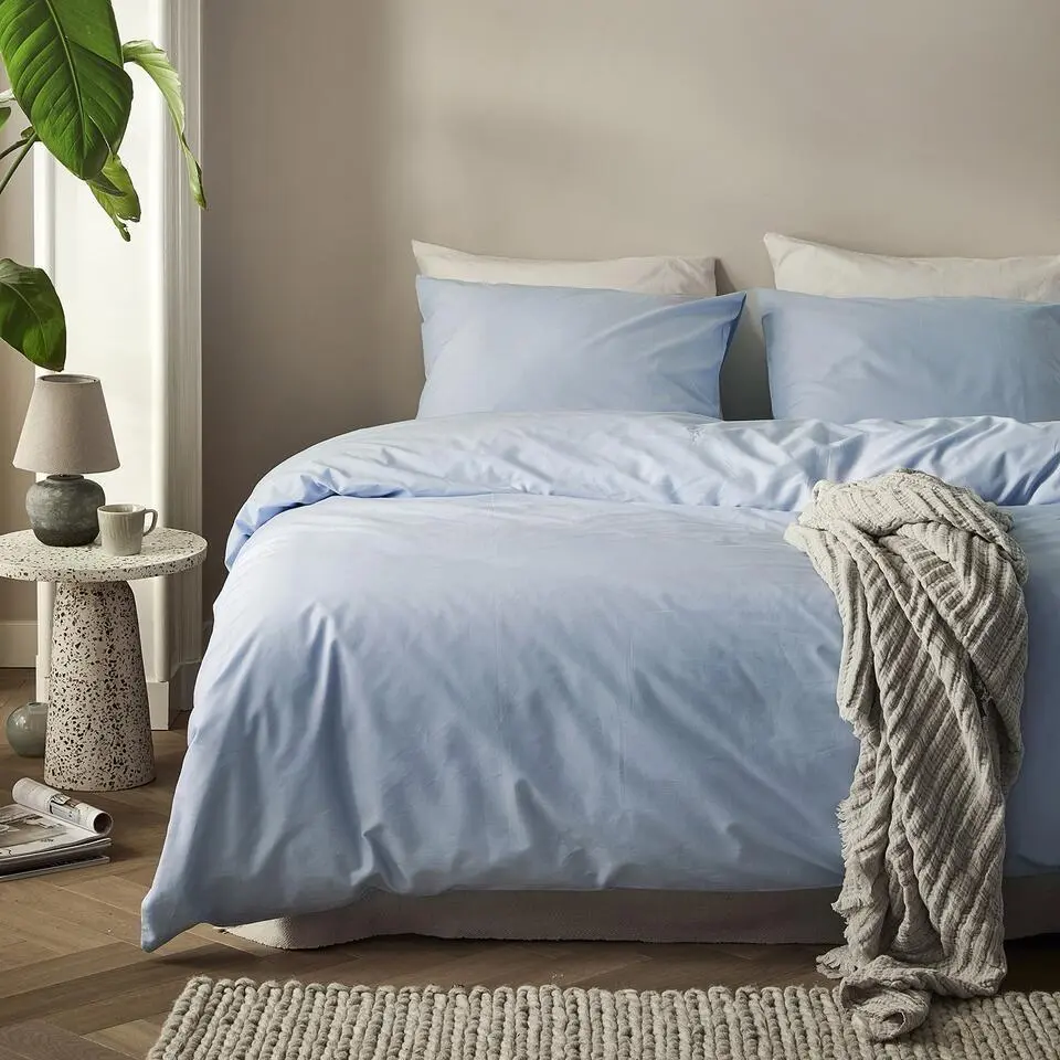 Cinderella Weekend - Dekbedovertrek - Katoen - 200x200/220 cm - Lichtblauw