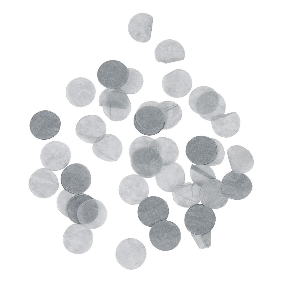 Confettis en papier rond gris Ø 2 cm