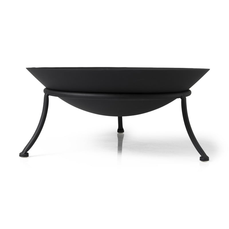 Vuurschaal - zwart - 47x47x21 cm