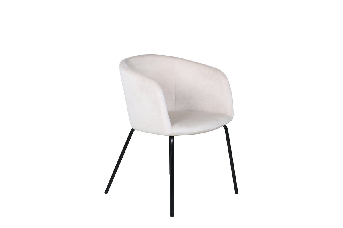 Rebellenclub Eetkamerstoel Cerreto - Beige Velours