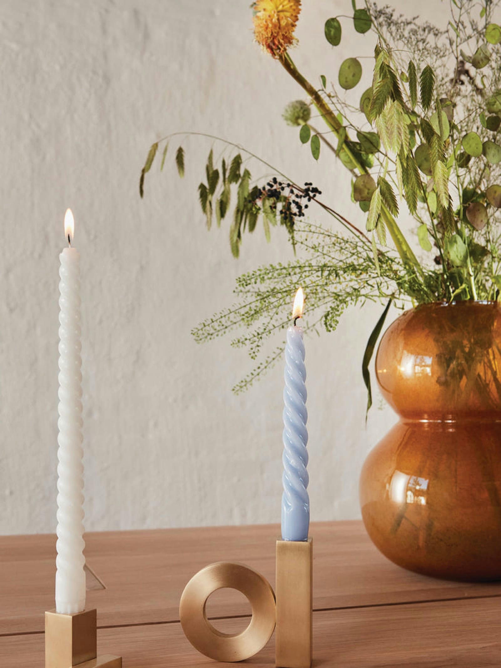 BRASS - Bougeoir or en laiton H5x5x4 cm