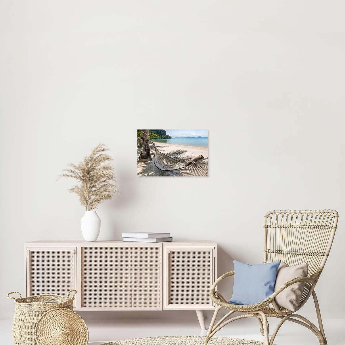 PLAGE - Tableau sur verre relaxing 30x45 cm