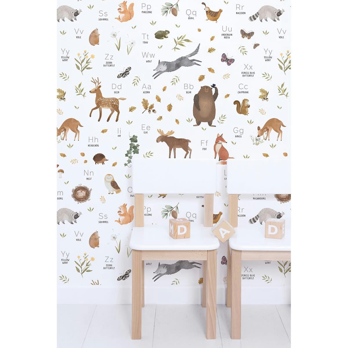 NORWOOD - Papier peint forest abc multicolore