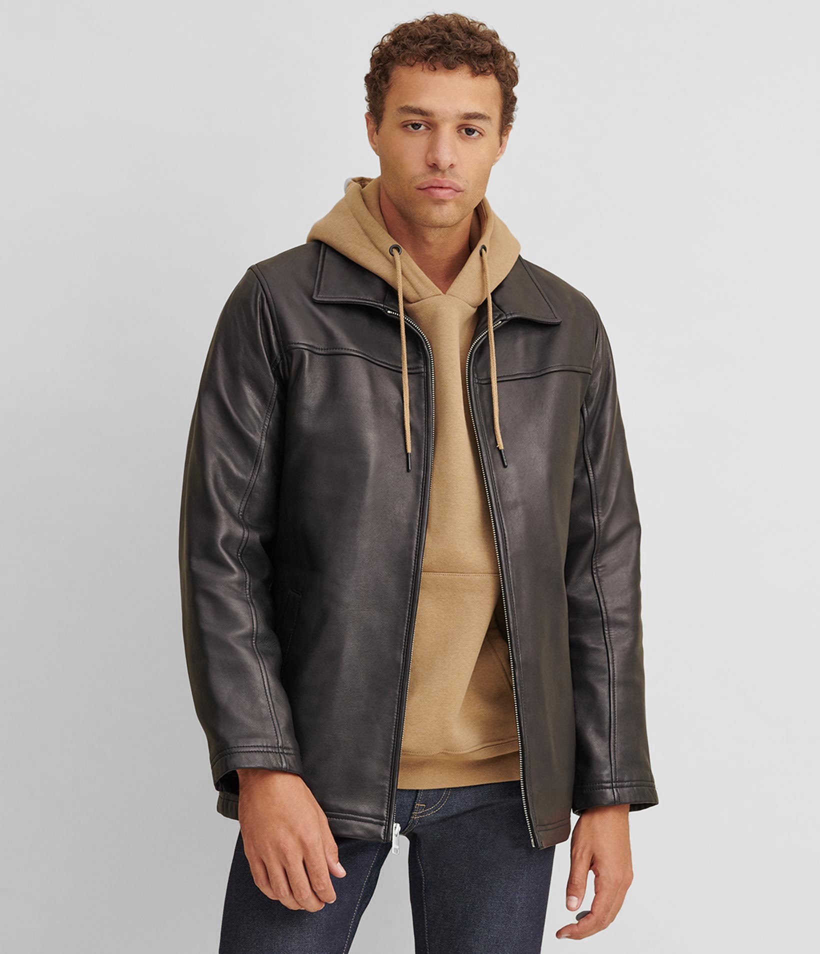Bruce Leather Jacket With Thinsulate Lining