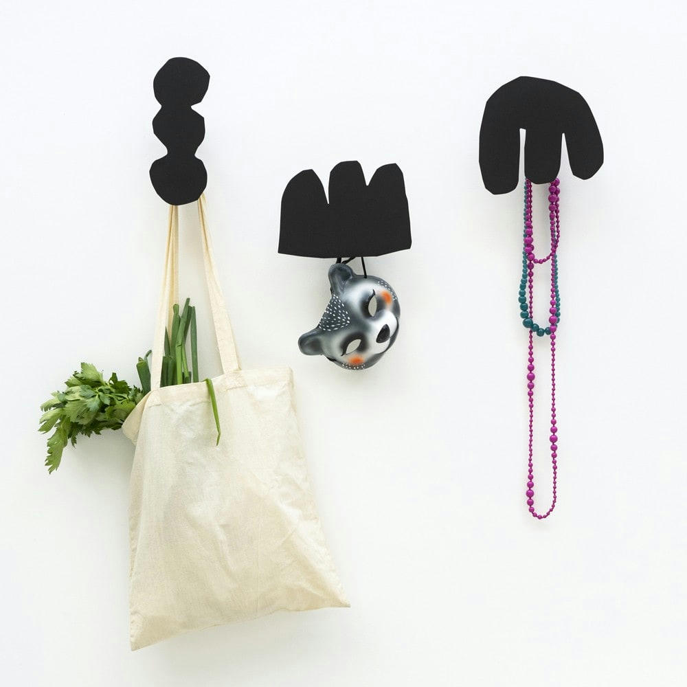 ENRI - Patère noire H22,5cm