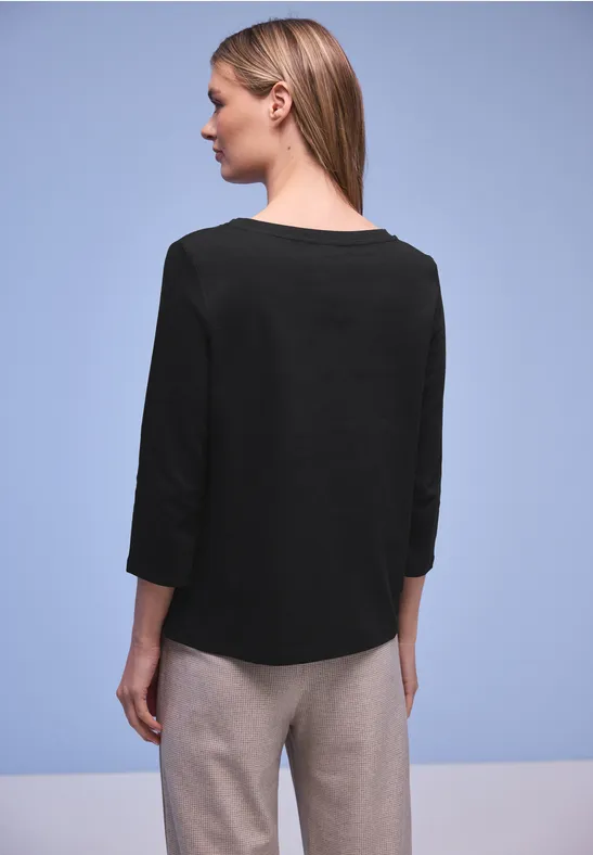 Basic Shirt aus reiner Baumwolle