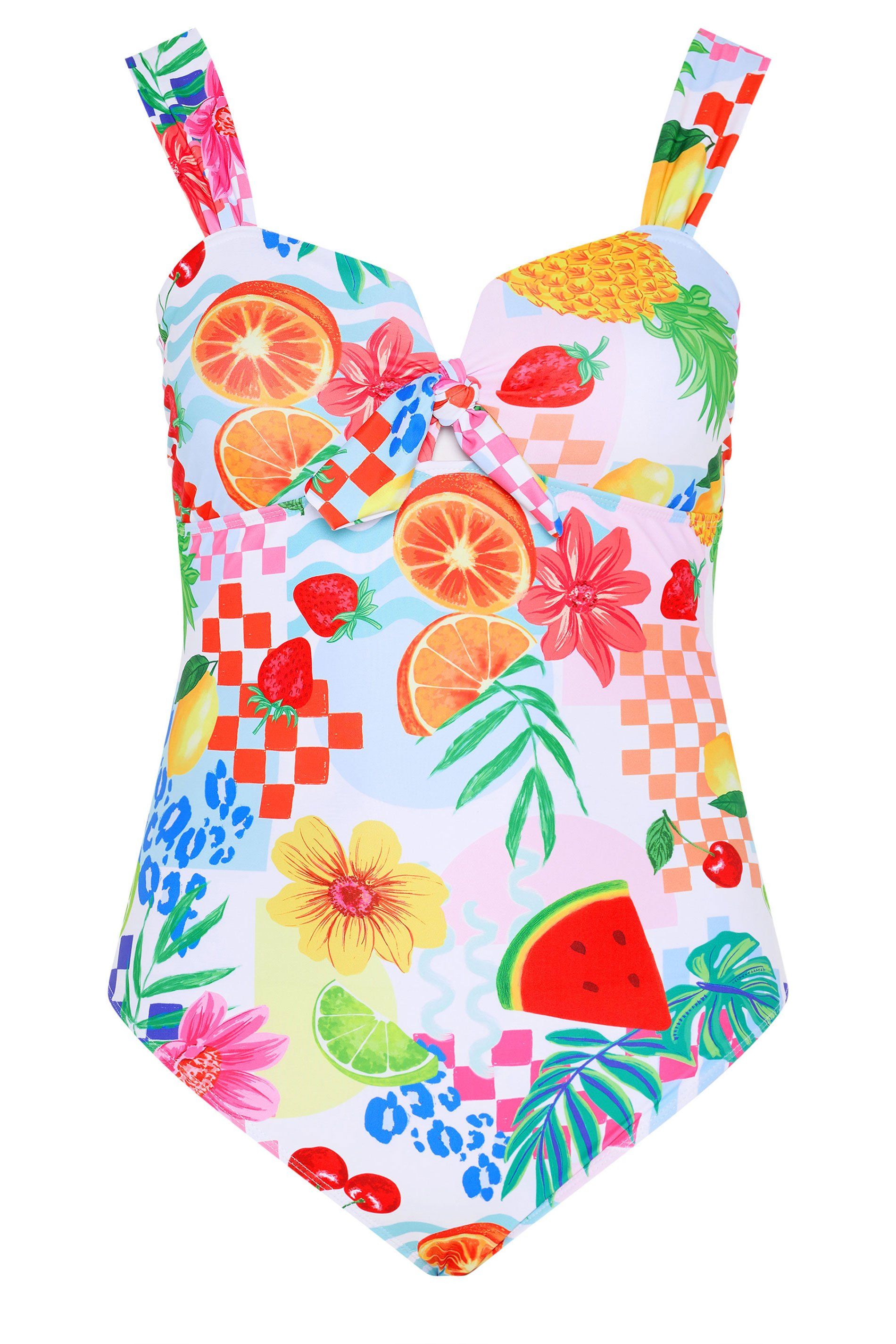 Yours Mixed Summer Print Swimsuit