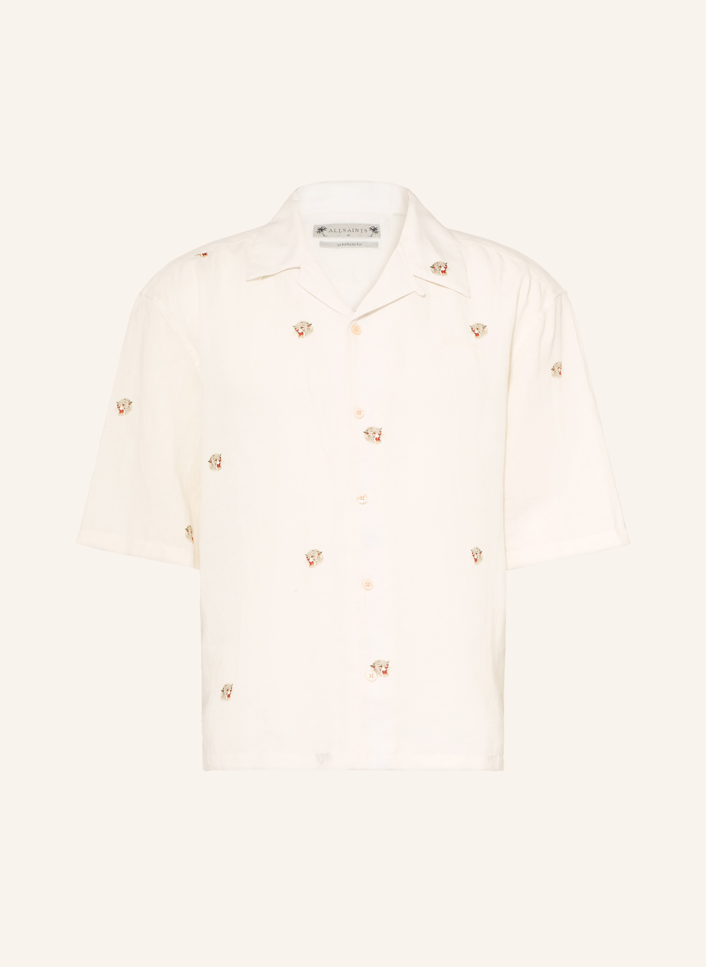 ALLSAINTS Resorthemd FELINE Oversize Fit mit Leinen