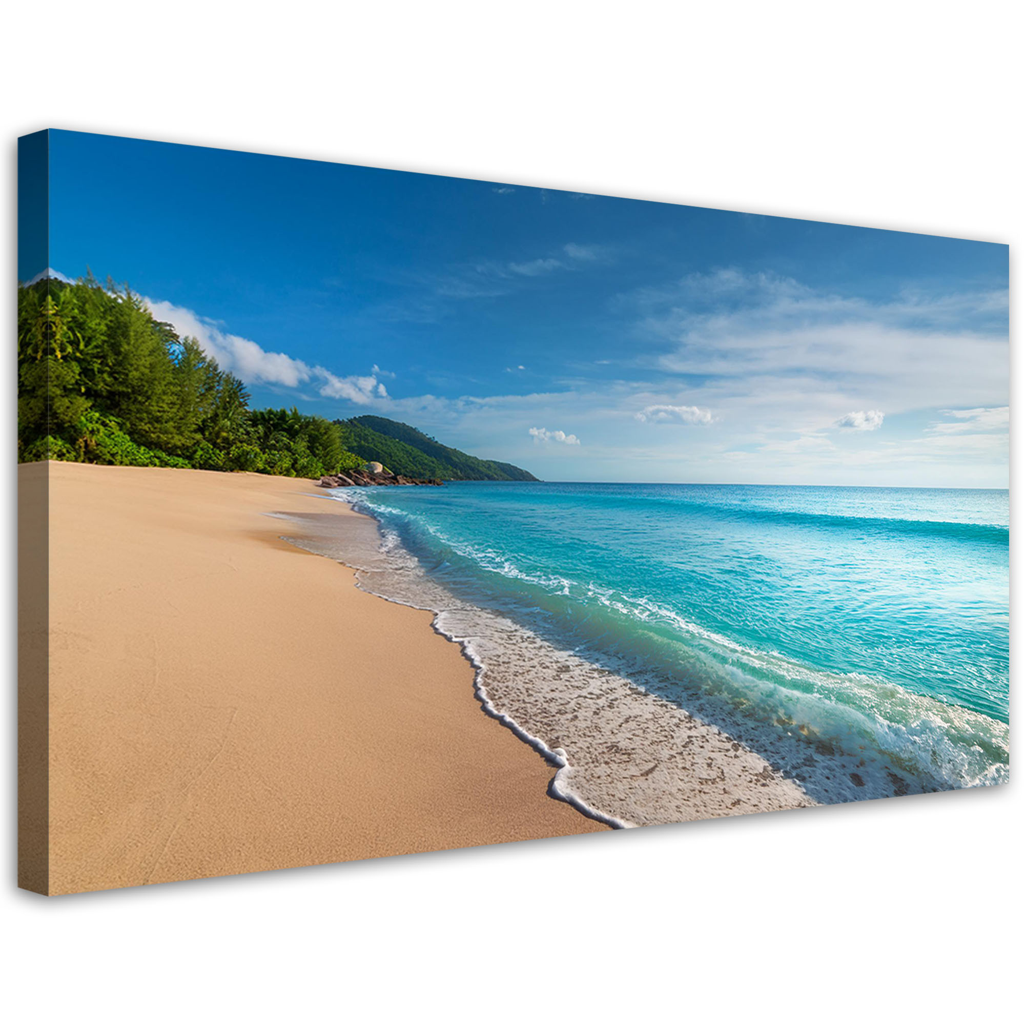 Feeby Obraz na płótnie, Tropikalna plaża Morze Pejzaż 80x40