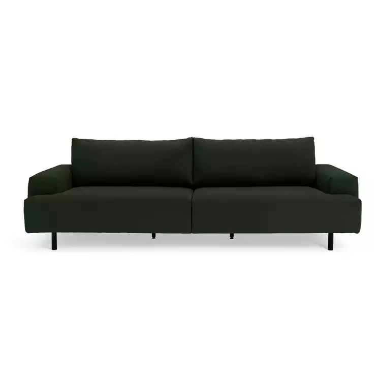 Habitat Julien Fabric 4 Seater Sofa - Dark Green