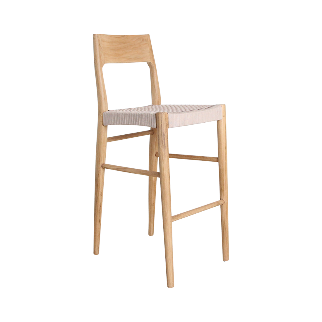 Freya teakhouten barstoel - Tuinstoel