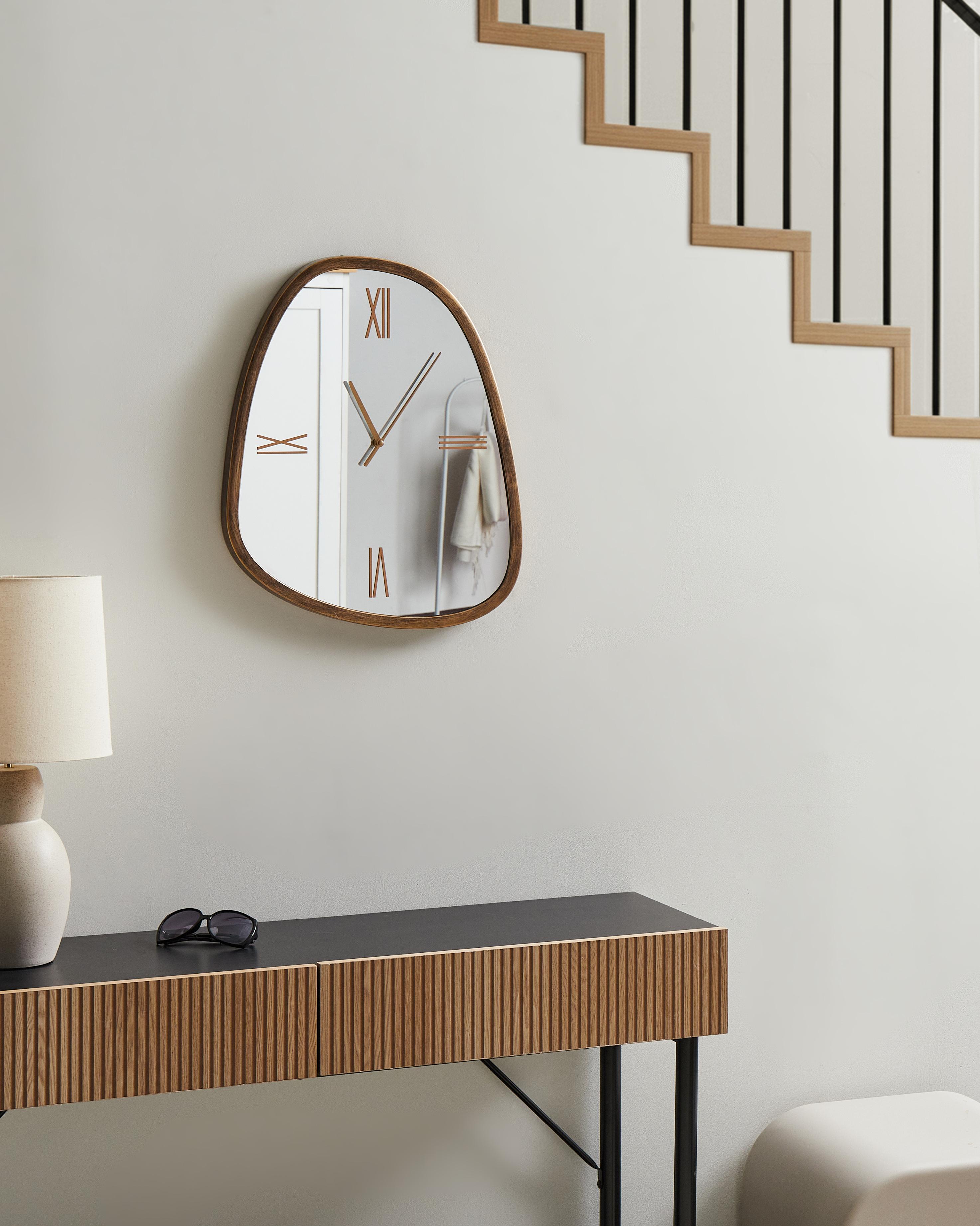 Wall Clock CASTALLA 45 cm Dark Brown