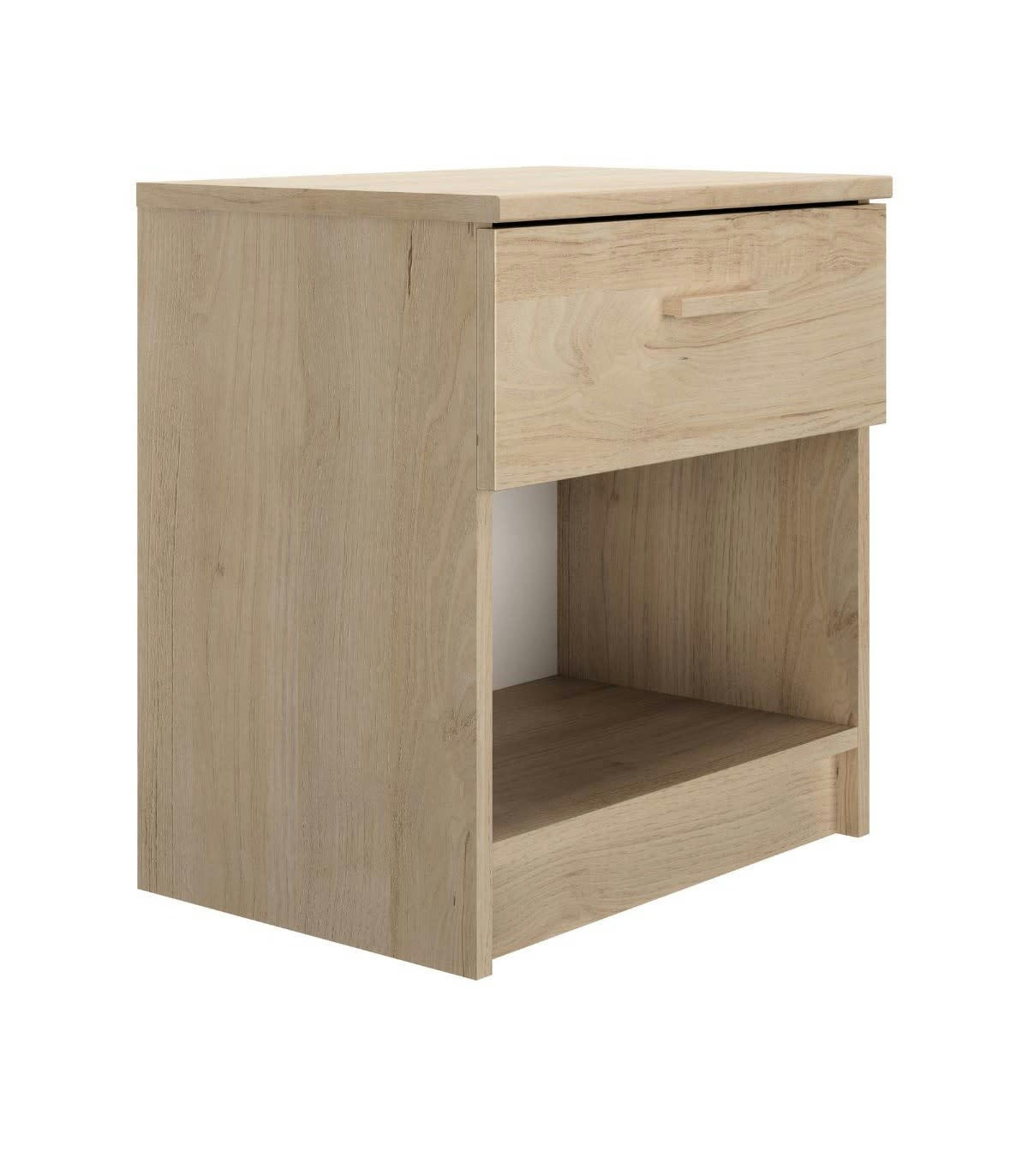 TULLE - Chevet 1 tiroir effet bois - L48 x H52 cm