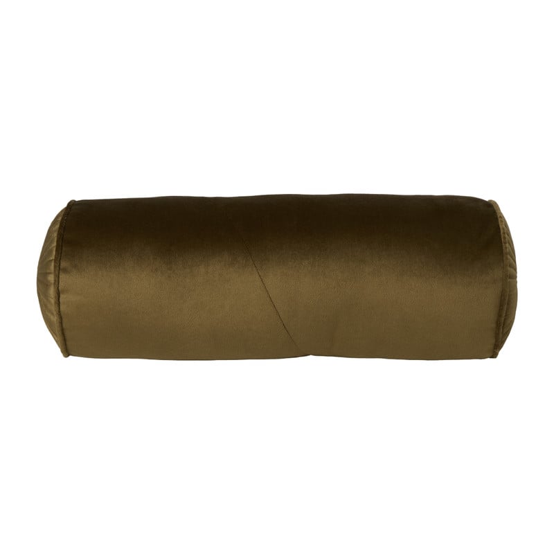 Kussen bolster - groen - &Oslash;17x45 cm
