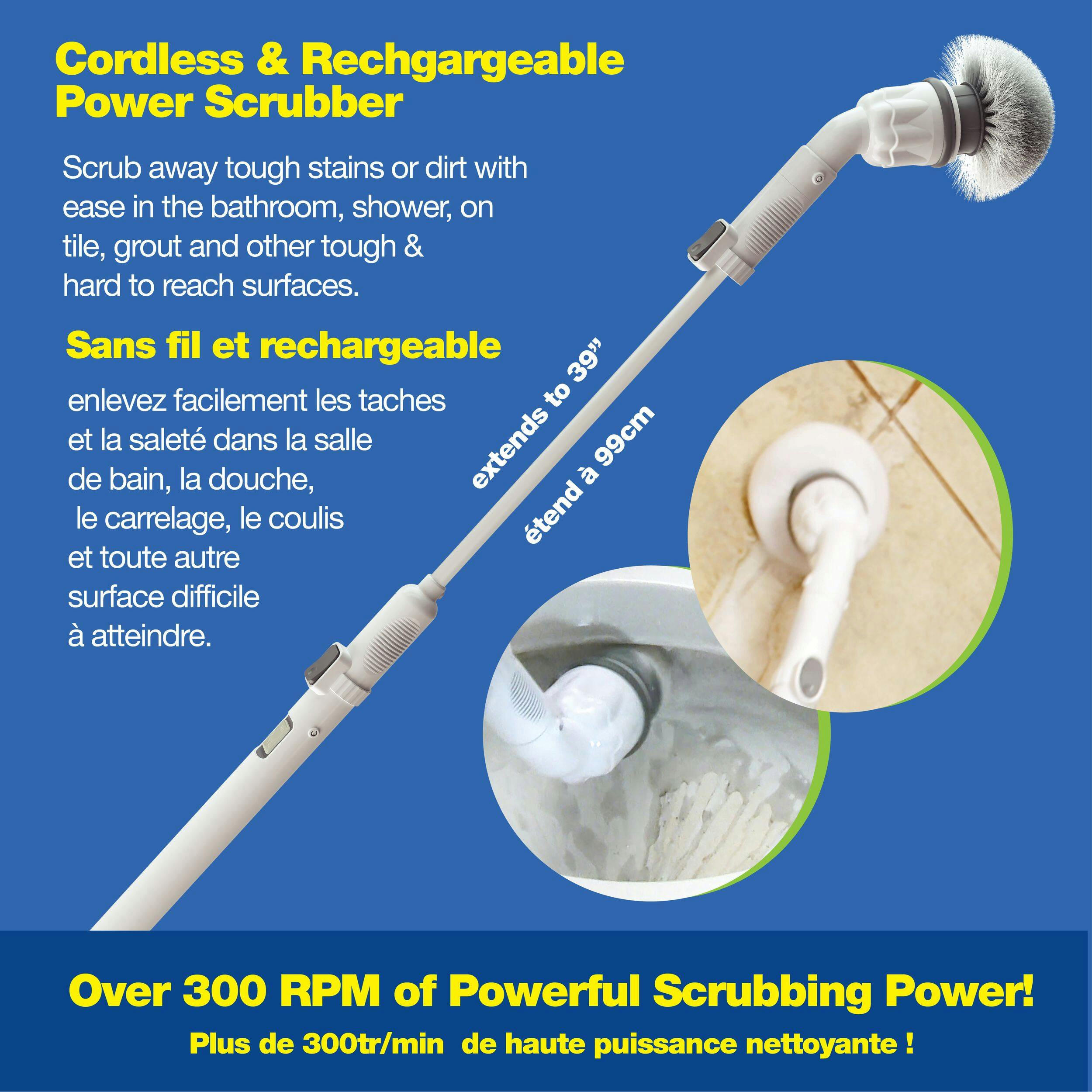As Seen On TV Scrubtastic Rechargeable Power Scrubber Brush